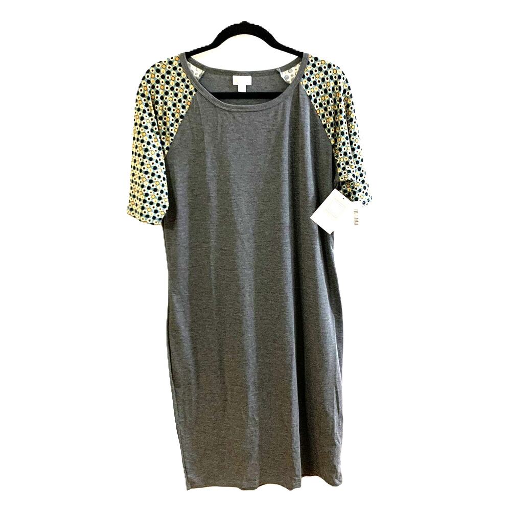 NEW LuLaRoe JULIA Maxi  Dress Size XL Scoop Neck Multicolor